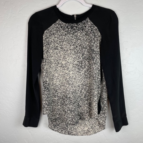 Rebecca Taylor 100% Silk Woodcut Colorblock Blouse - Picture 14 of 14